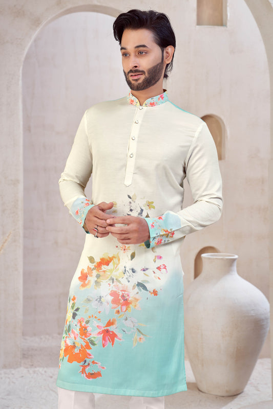 Mint Bloom Kurta