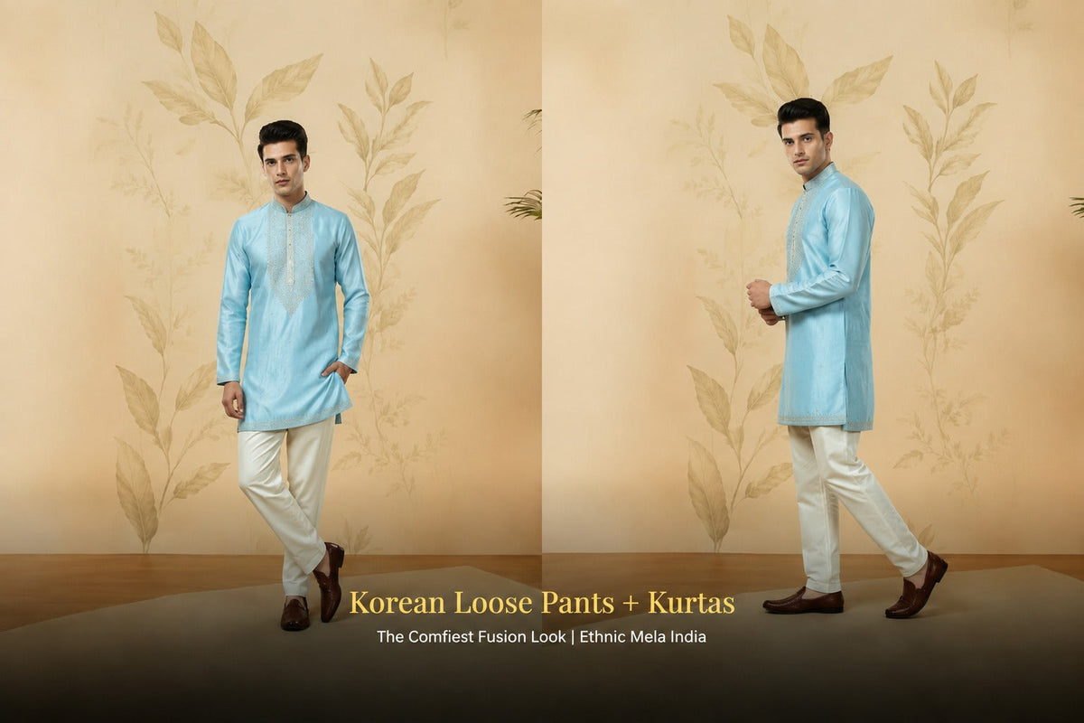 Korean Loose Pants + Kurtas: The Comfiest Fusion Look