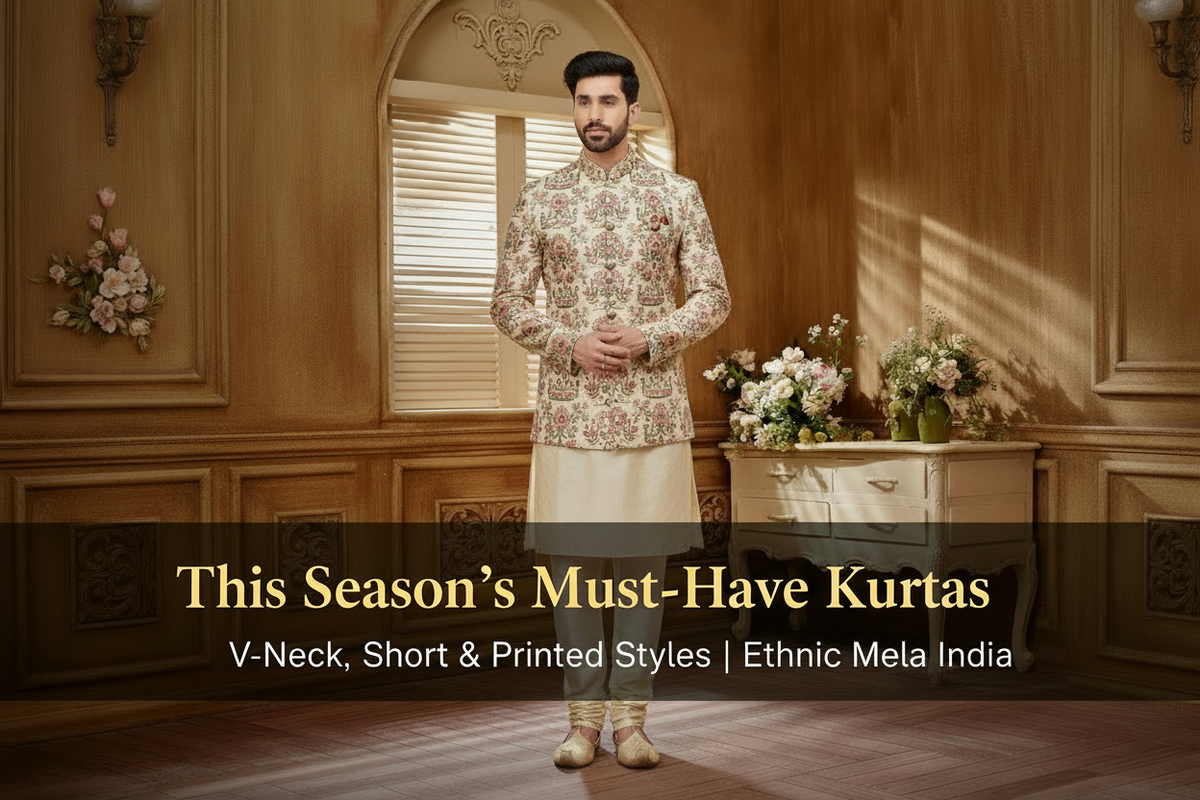 This Season's Must-Have Kurtas: V-Neck, Short & Printed Styles