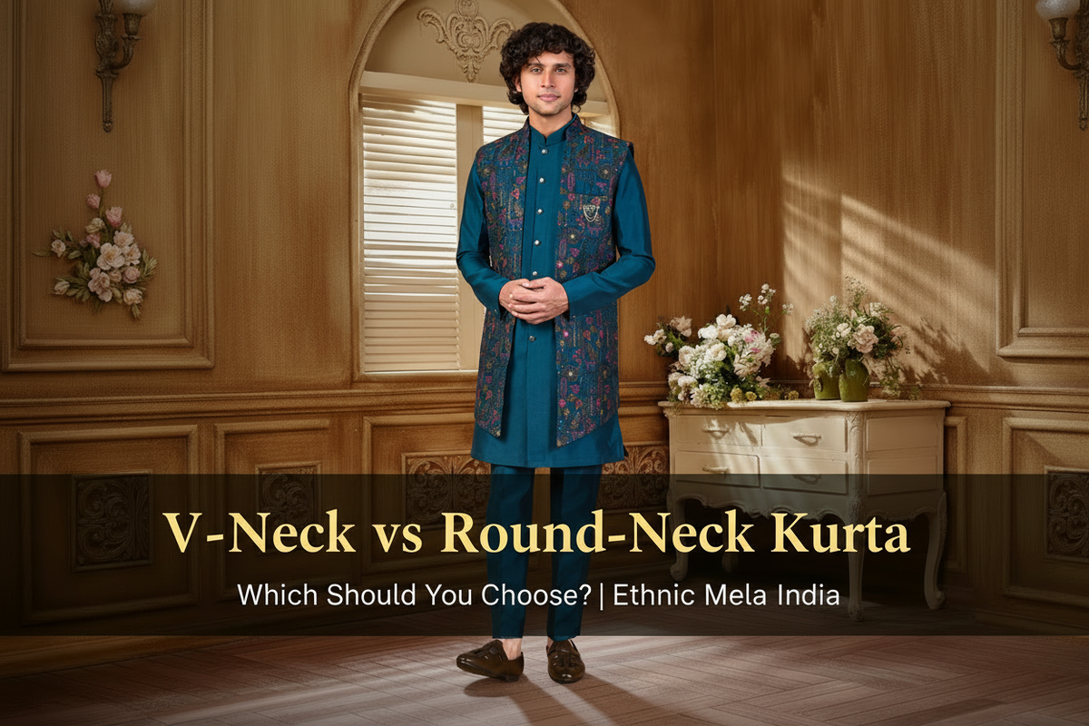 V-Neck vs Round-Neck Kurtas: Which One Should You Buy?