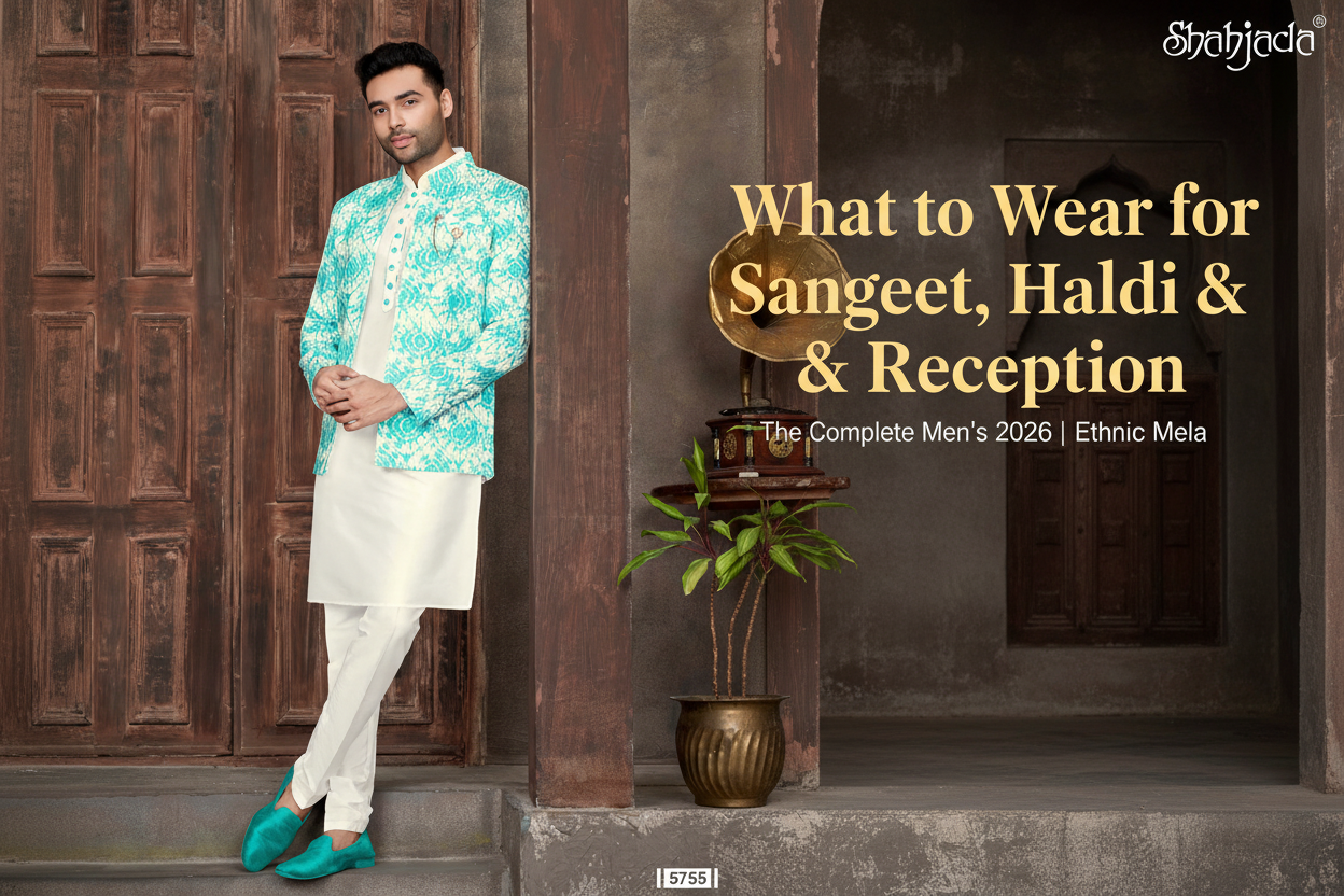 What to Wear for Sangeet, Haldi & Reception — The Complete Men's Guide