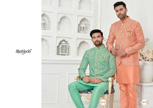 Art Silk Jodhpuri Set with Kurta and Pant for Men