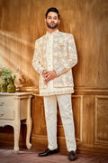 Pastel Jodhpuri Set for Men – Elegant Wedding & Festive Wear