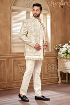 Pastel Jodhpuri Set for Men – Elegant Wedding & Festive Wear