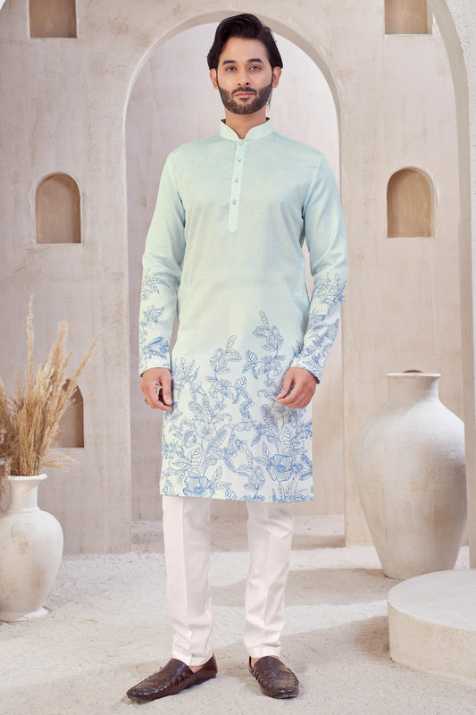 Sky Bloom Kurta