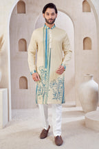 Aqua Bloom kurta