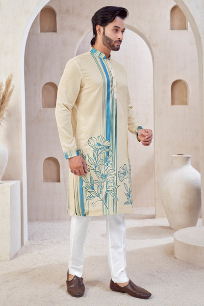 Aqua Bloom kurta