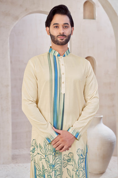 Aqua Bloom kurta