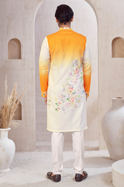 Golden Dawn Blossom Kurta