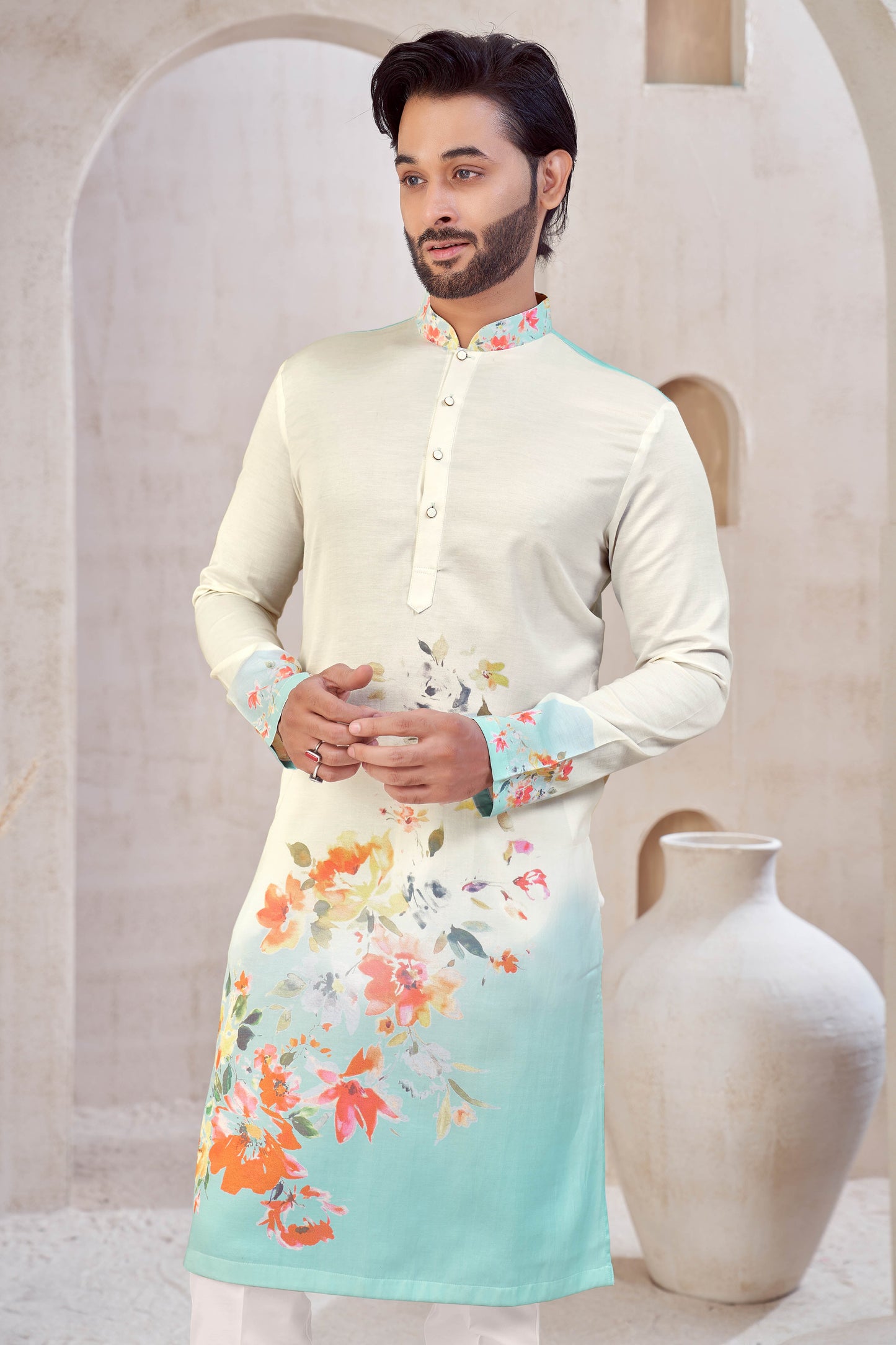 Mint Bloom Kurta