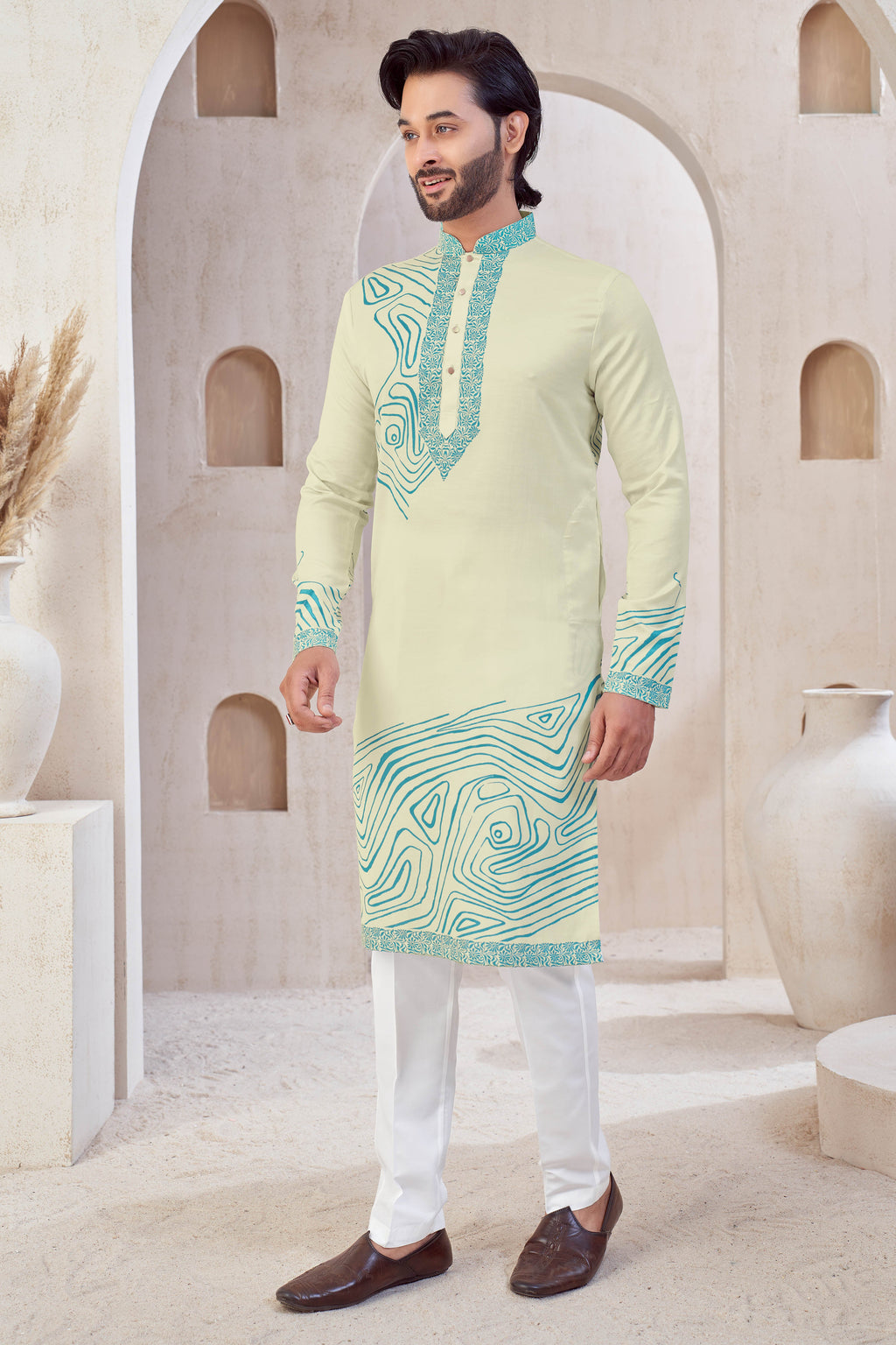 Aqua Maze Kurta