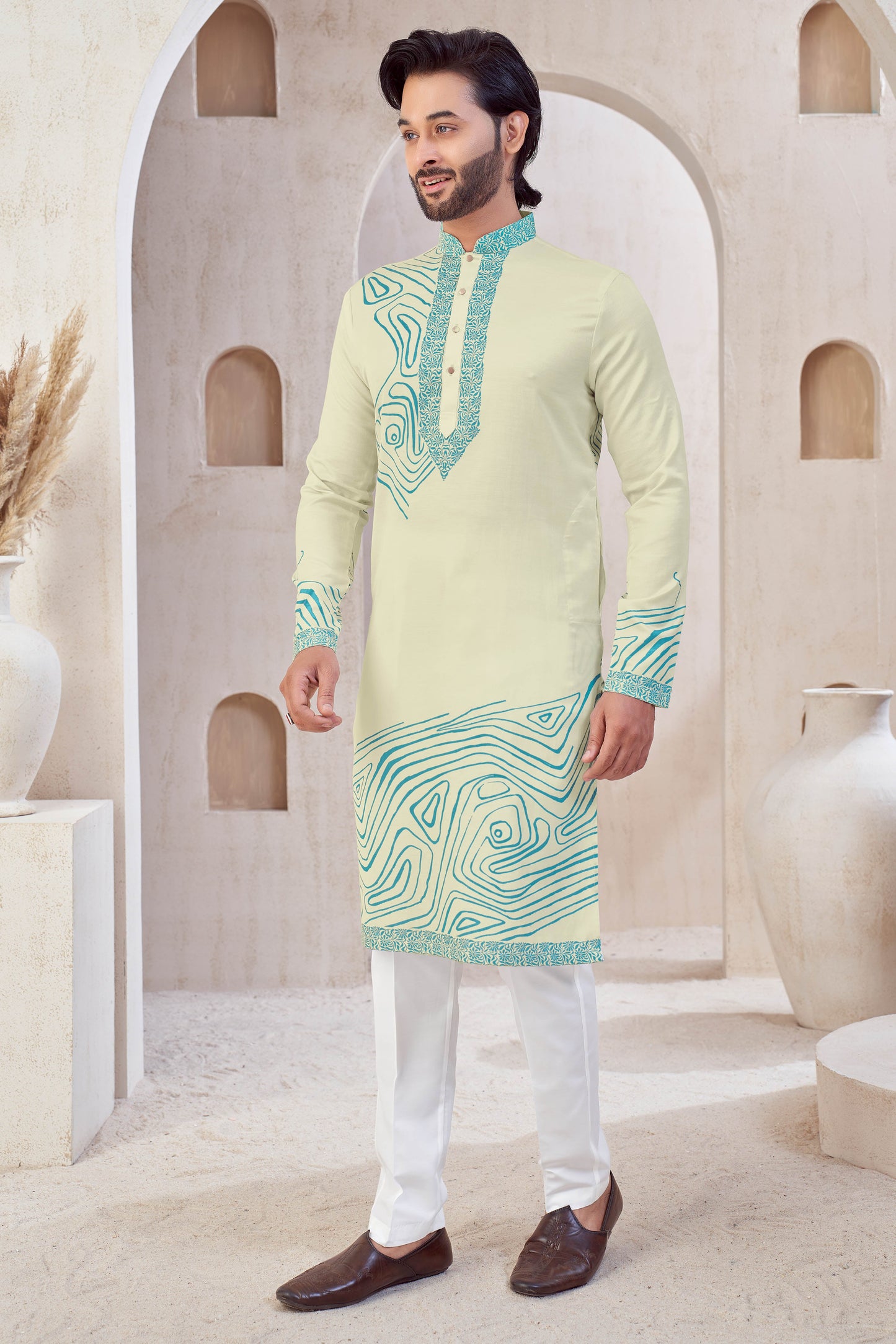 Aqua Maze Kurta