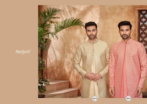 Art Silk Indo Western with Pants for Men