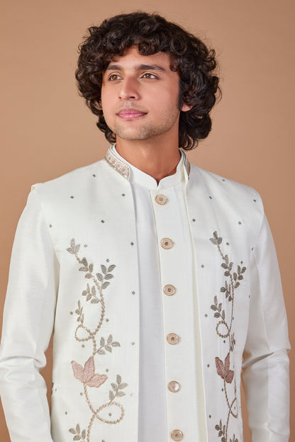 Men's Indo-western Crafted in Premium Raw Silk