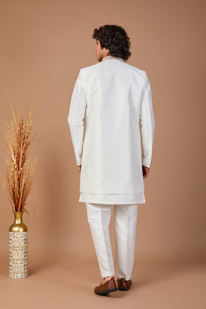 Men's Indo-western Crafted in Premium Raw Silk