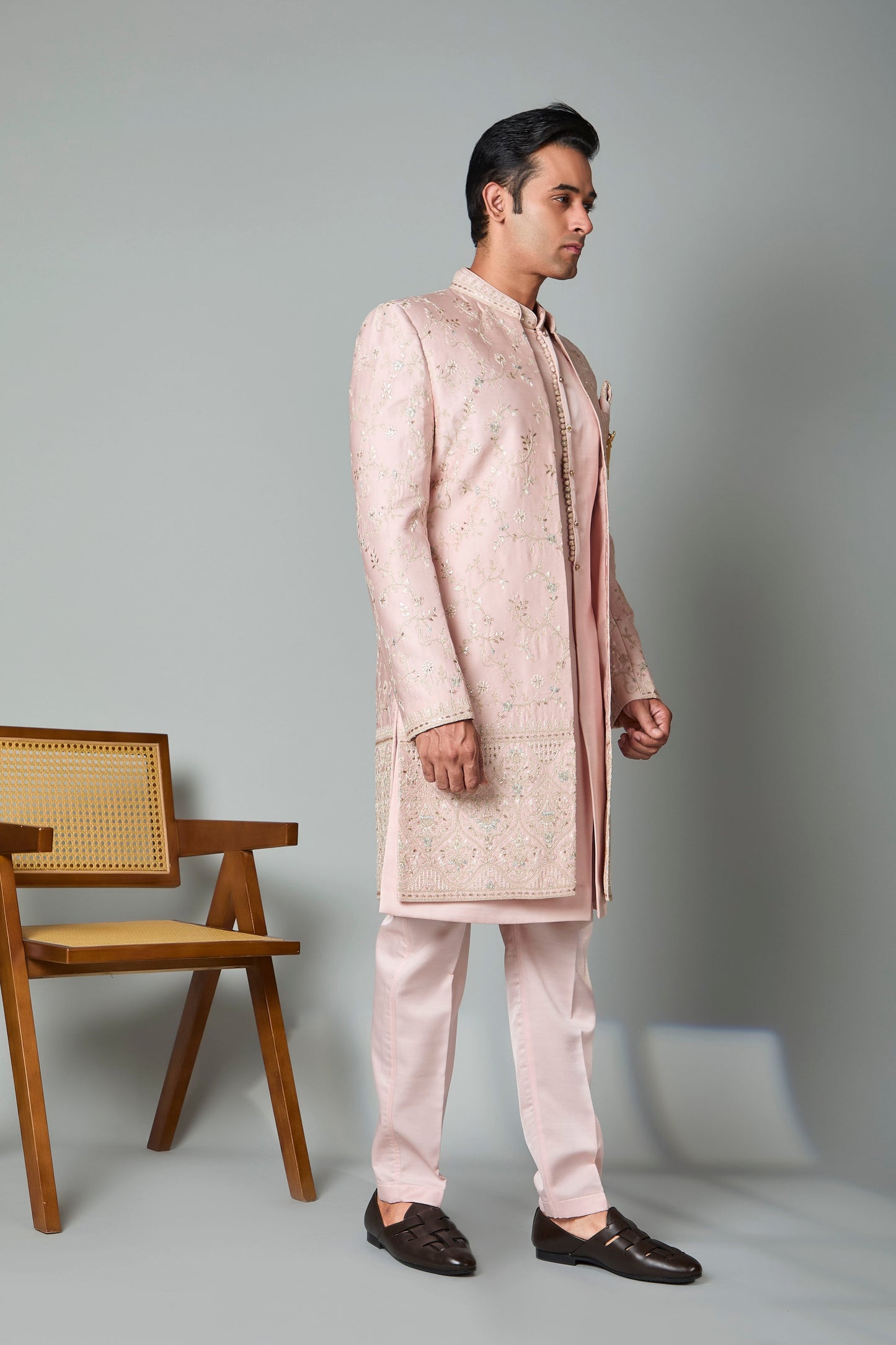 Wedding and Sangeet Wear Embroidered Indo-western