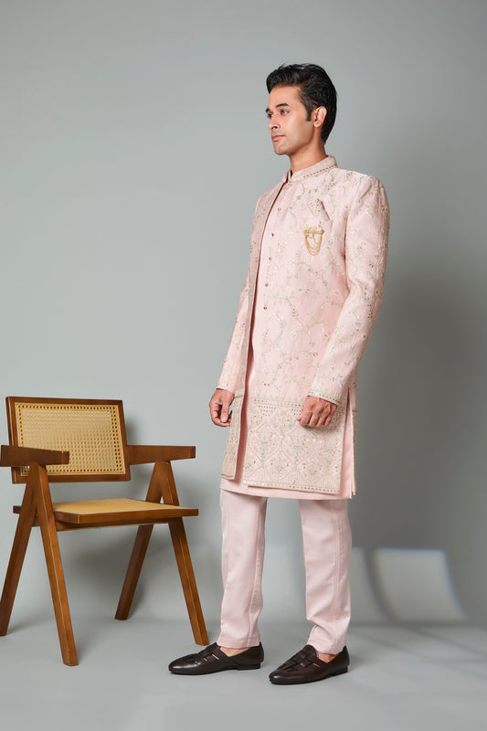 Wedding and Sangeet Wear Embroidered Indo-western