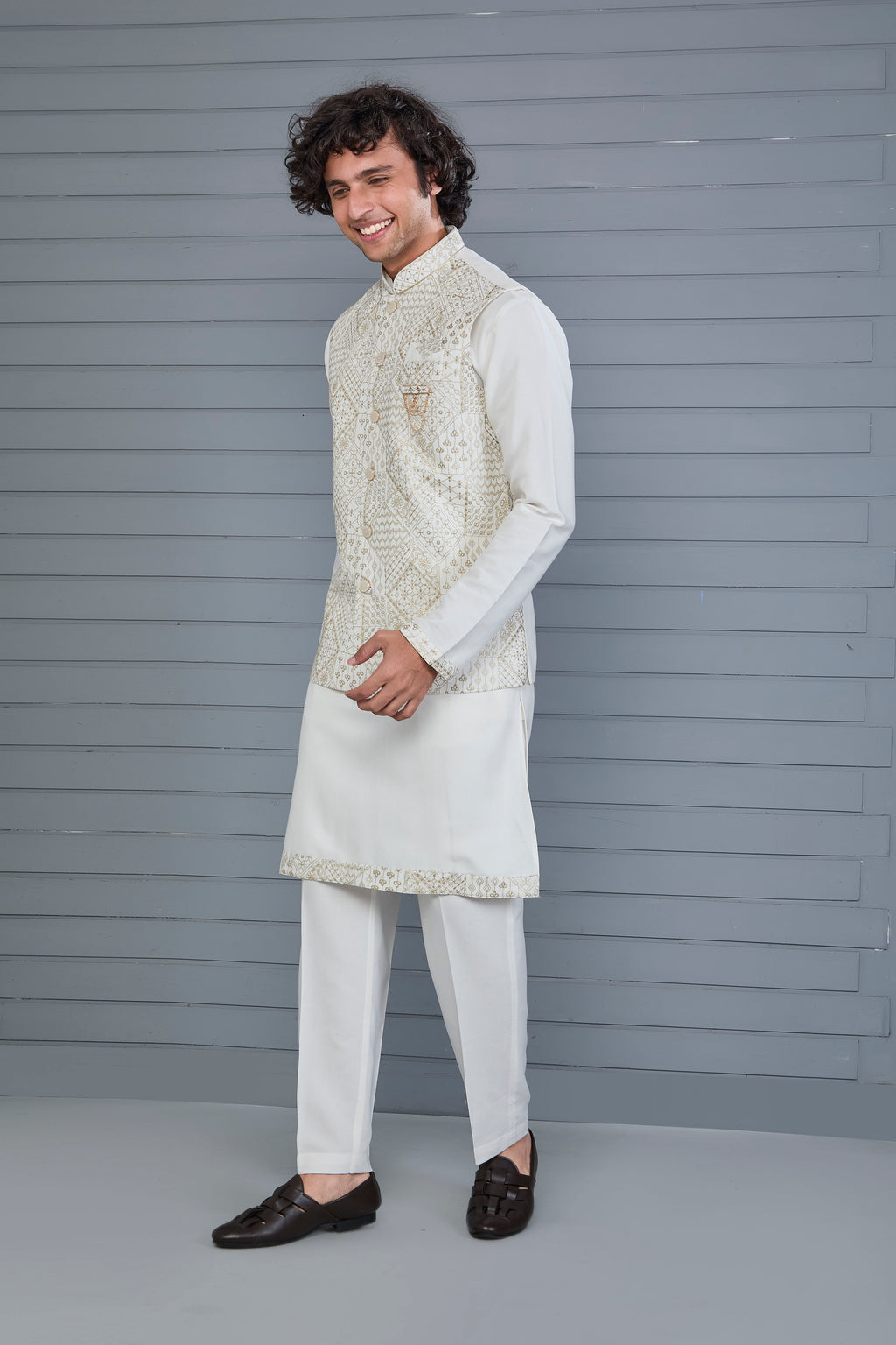 men kurta jacket set for men