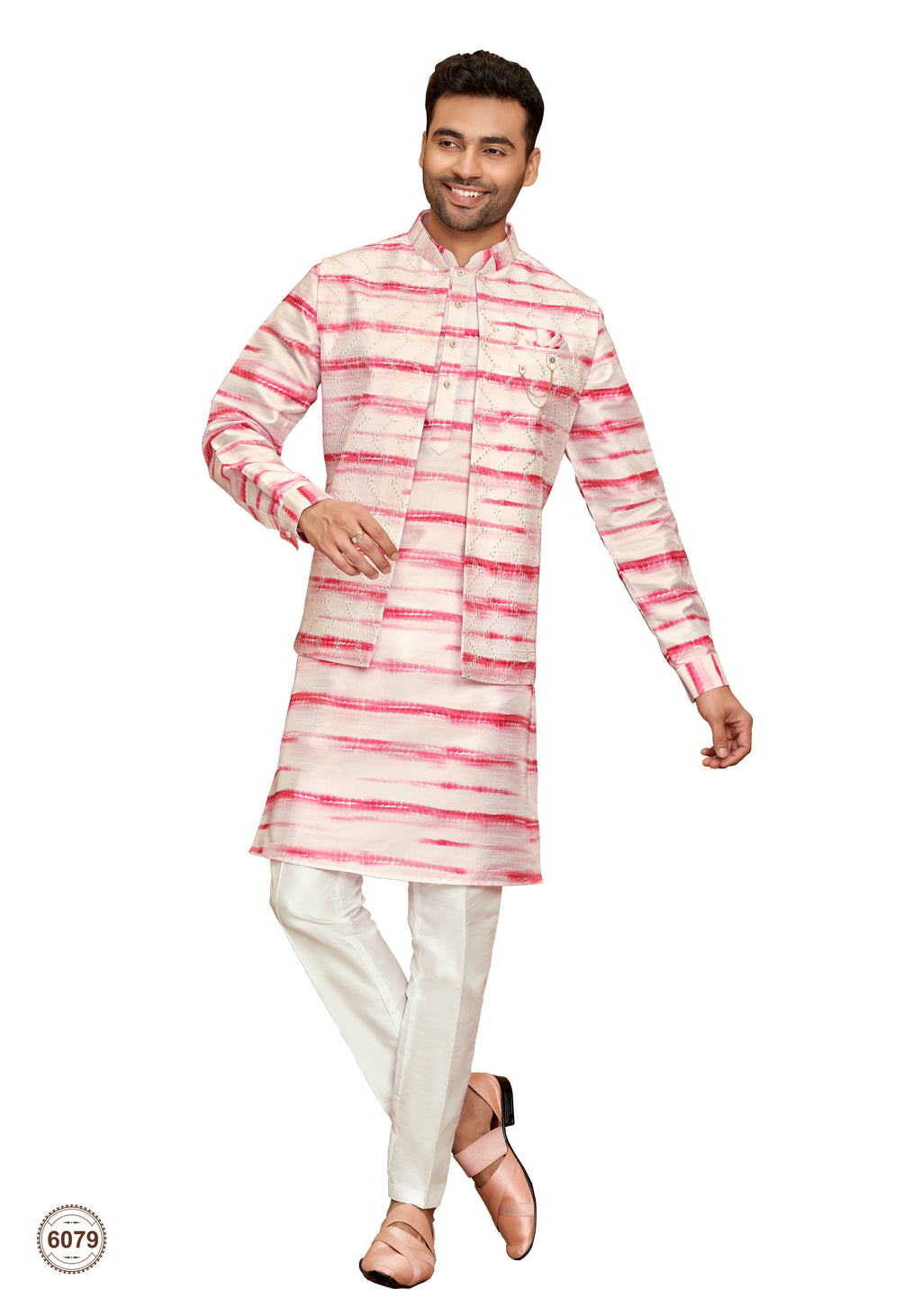 Kurta Jacket Set with Pants 6079
