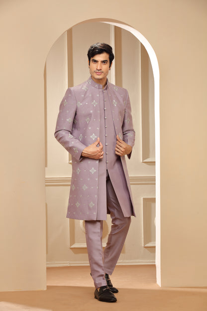 Lilac Indo Western with Pants