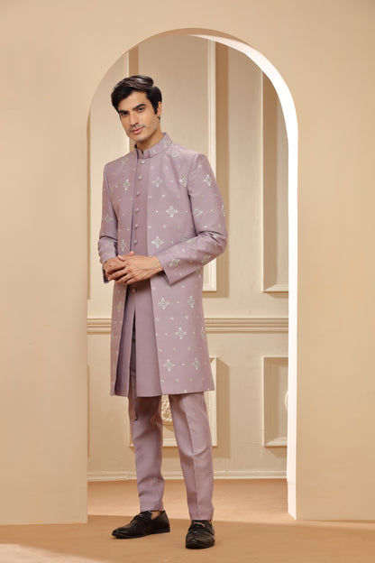 Lilac Indo Western with Pants