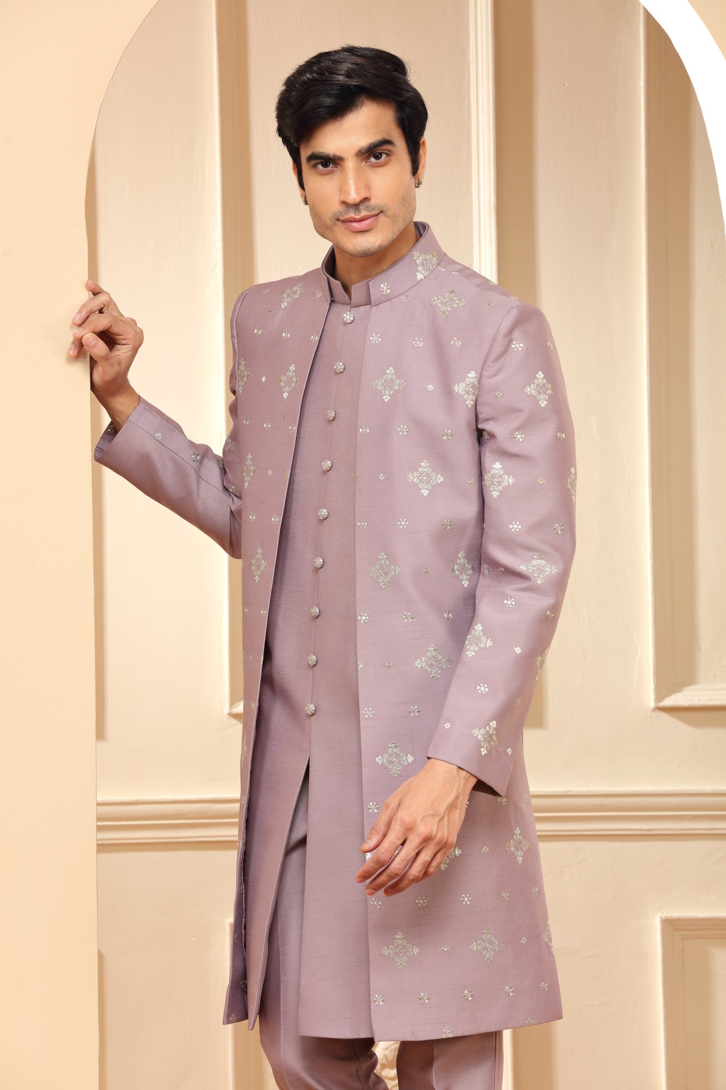 Lilac Indo Western with Pants