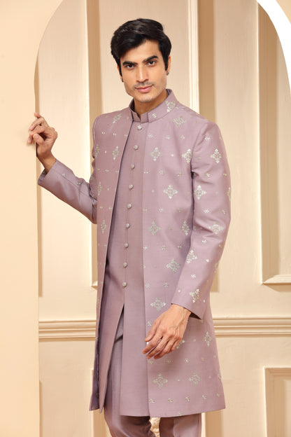 Lilac Indo Western with Pants