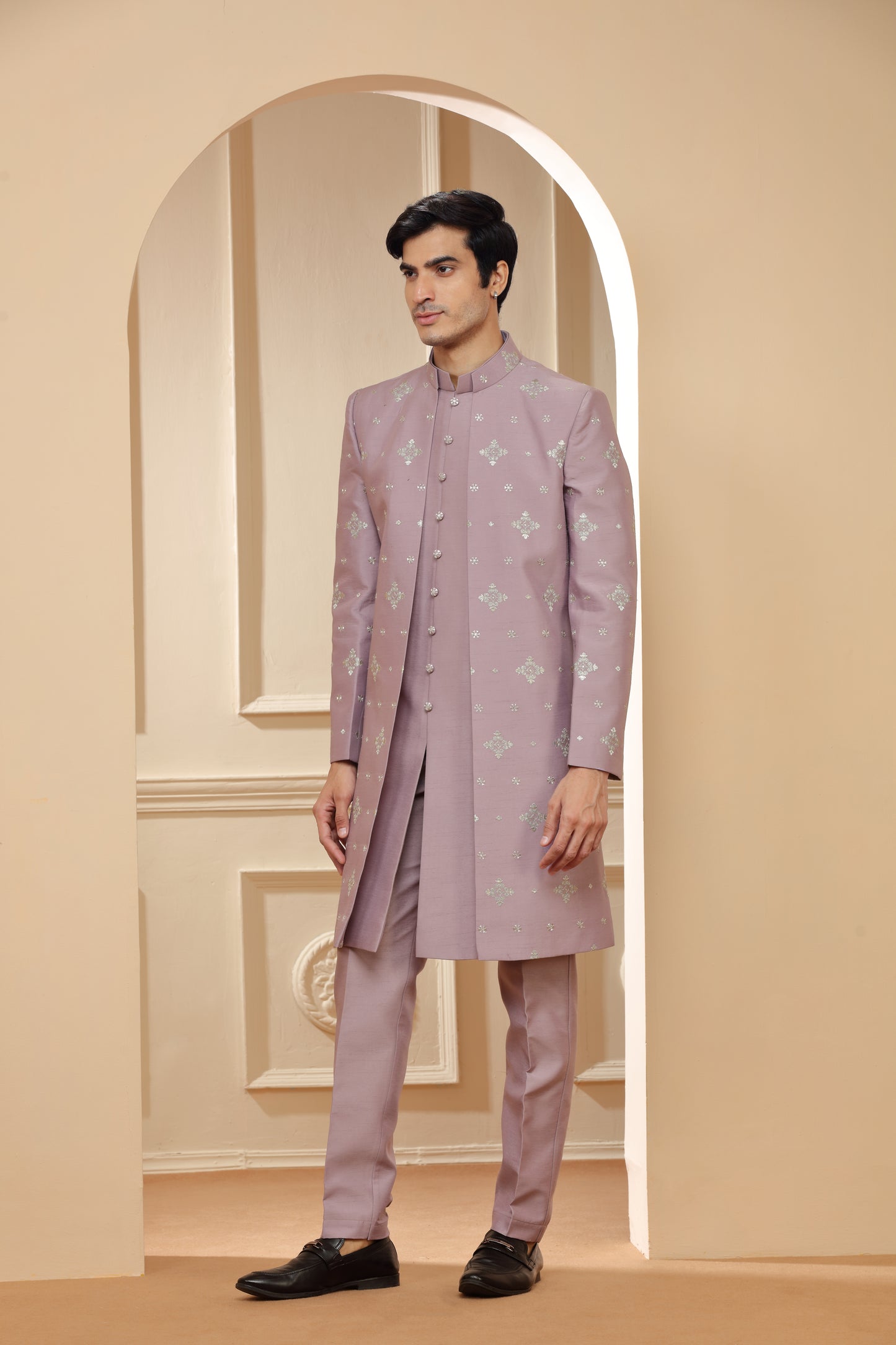 Lilac Indo Western with Pants