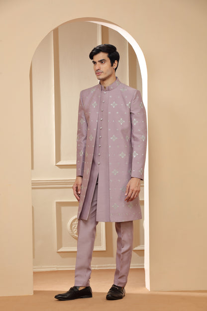 Lilac Indo Western with Pants