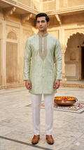 Short Kurta with Korean Pant 7360