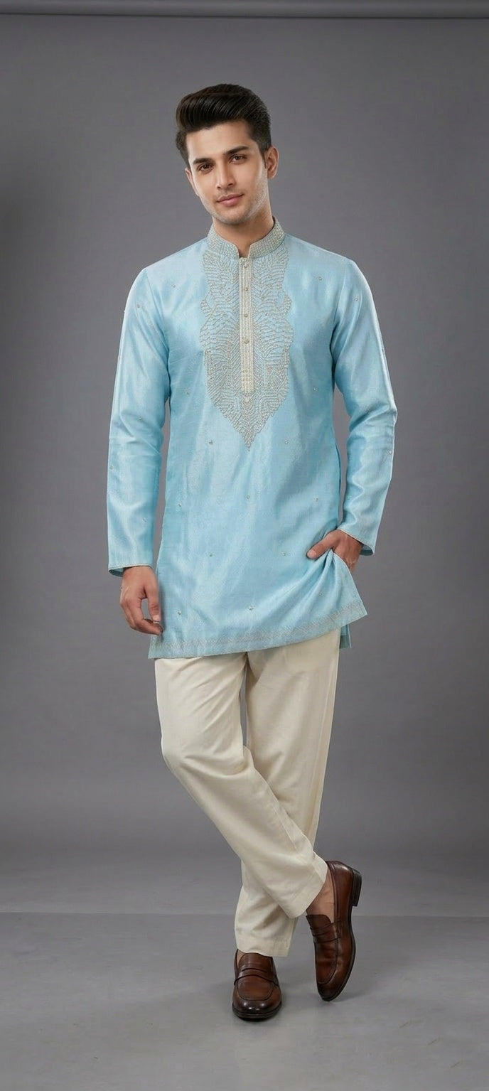 Short Kurta with Korean Pant 7361