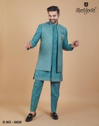 Indo Western with Long Jacket 6620