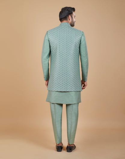 Indo Western with Long Jacket 6618