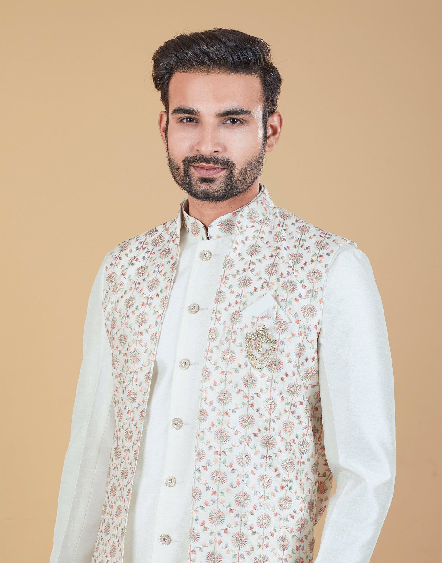 Indo Western with Long Jacket 6631