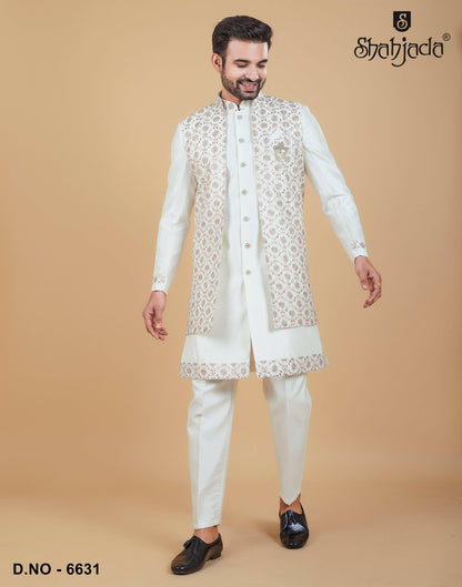 Indo Western with Long Jacket 6631