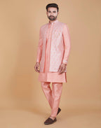 Indo Western with Long Jacket 6708