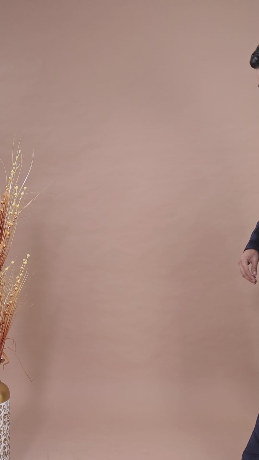 Modern Navy Raw Silk Men’s Indo-western for Reception and Engagement
